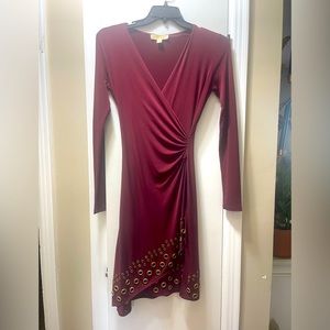 Micheal Kors XS long sleeve polyester dress